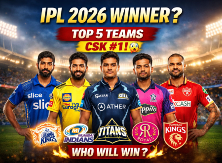 IPL 2026 winner prediction top 5 teams CSK MI GT RR PBKS players featured image
